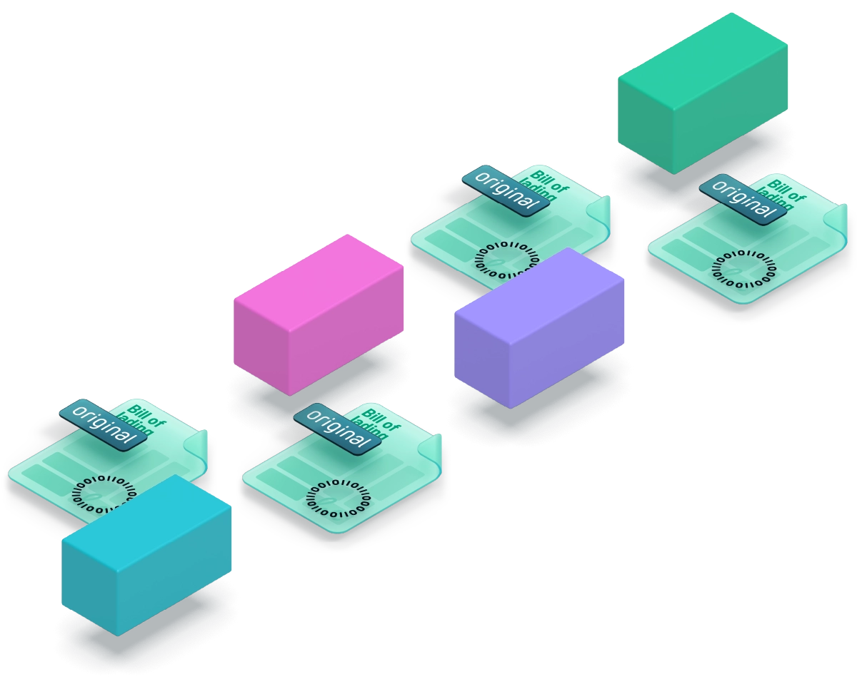Electronic Bill of Lading and shipping containers